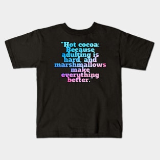 Winter Sarcastic Quote Text Kids T-Shirt